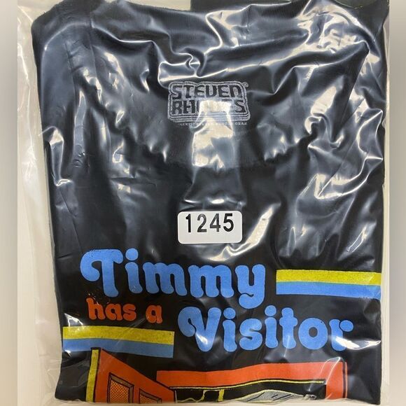 Steven Rhodes Black Grim Reaper Timmy Has A Visitor Graphic Shirt Sz S - Picture 8 of 9